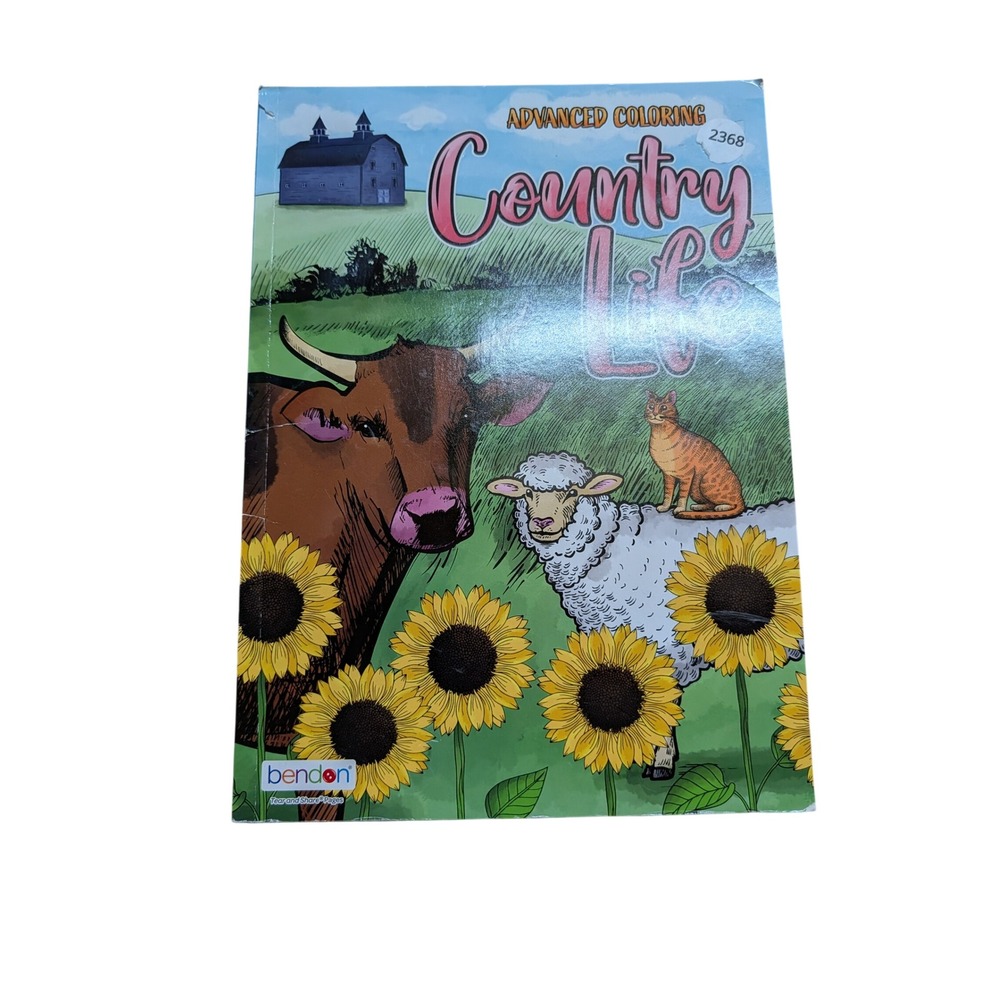 Bendon Country Life Coloring Book Unisex OS Multicolor Excellent Farm Animals